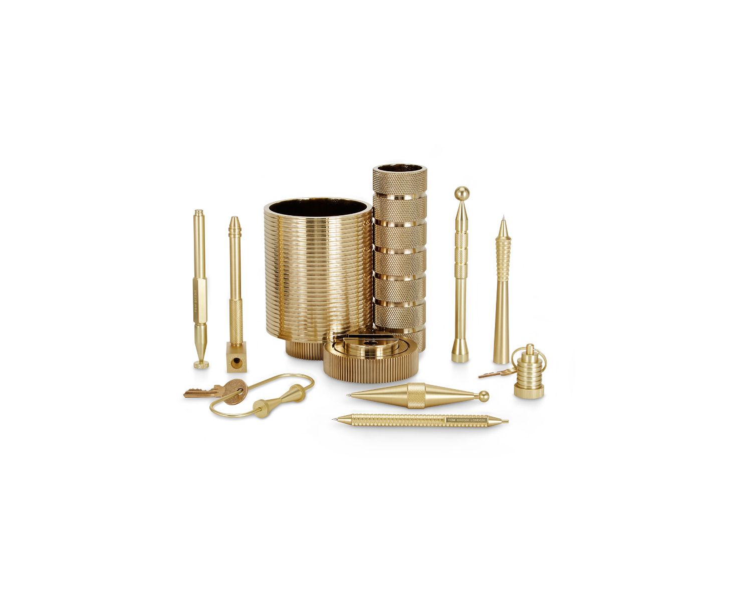 办公辅件|办公文具|办公家具|设计师家具|齿轮黄铜高笔筒