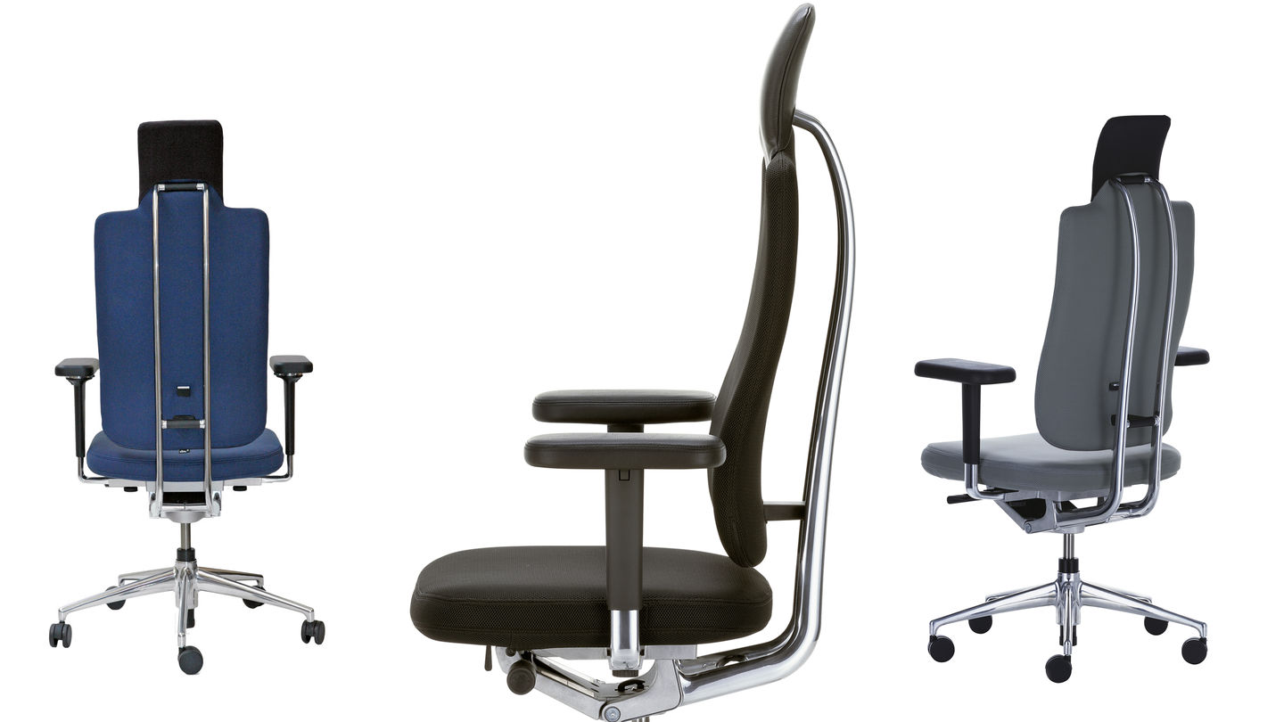 办公椅|现代真皮中班椅|办公家具|设计师家具|HeadLine 大班椅