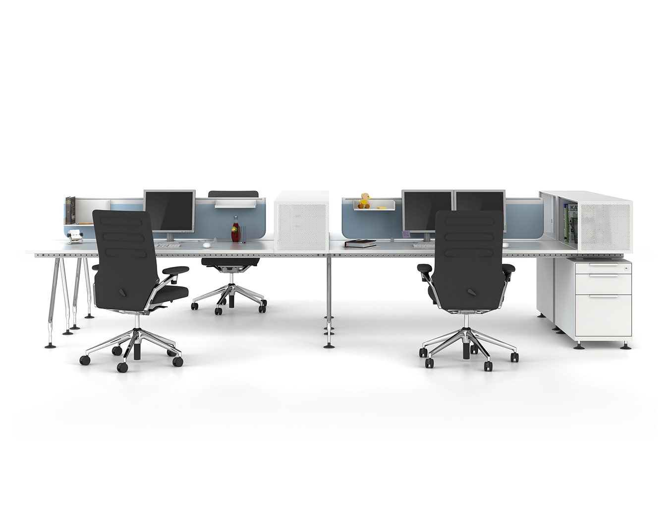 办公屏风|办公屏风系统|办公家具|设计师家具|Ad Hoc 桌面组合办公台