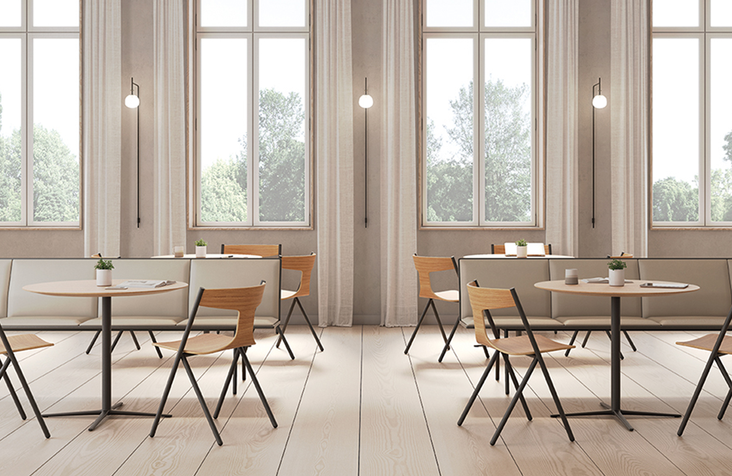 培训家具|布面培训椅|办公家具|设计师家具|QUADRA餐椅/洽谈椅