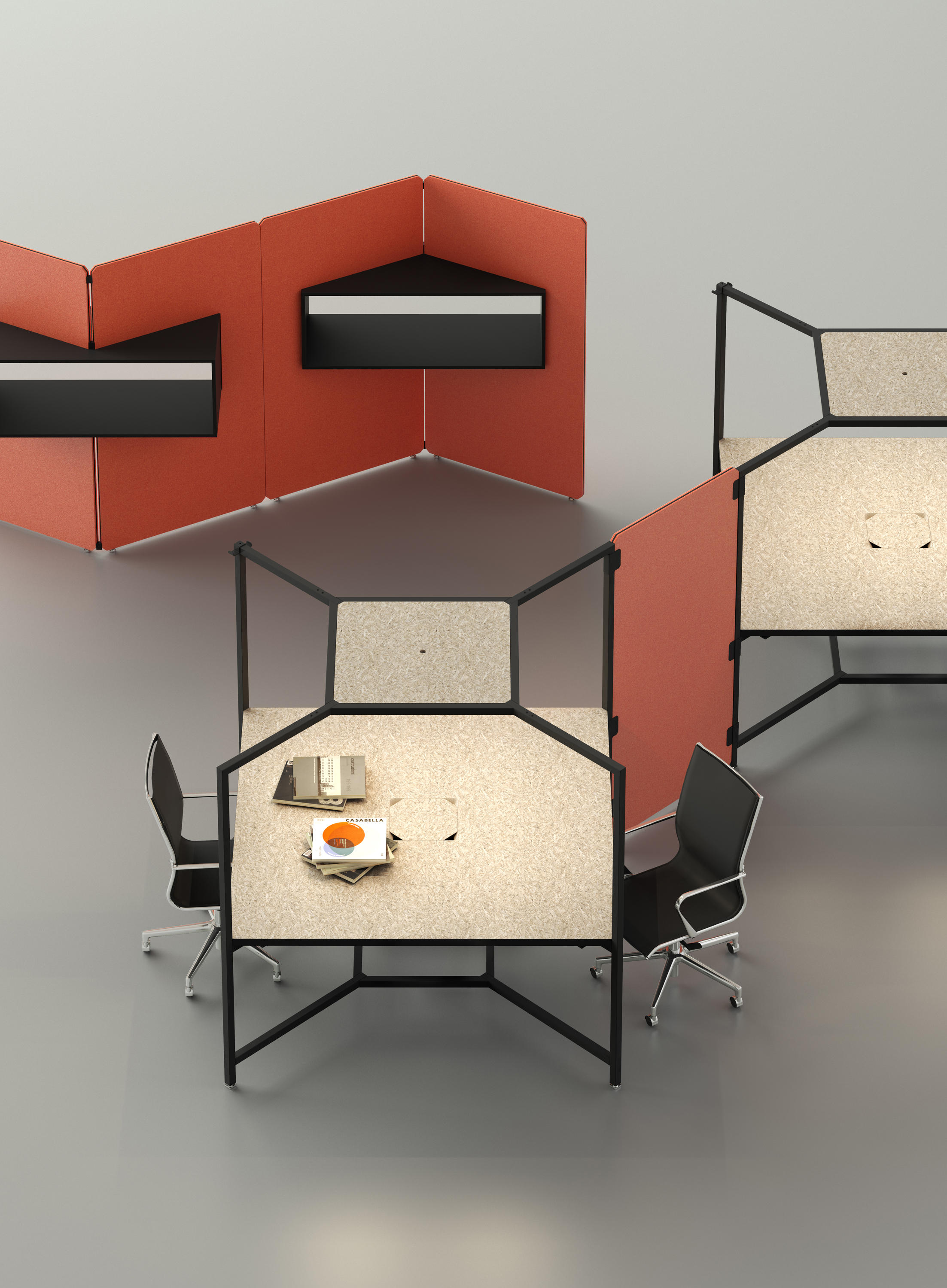 办公屏风|高隔间系统|办公家具|设计师家具|Hub 功能隔断