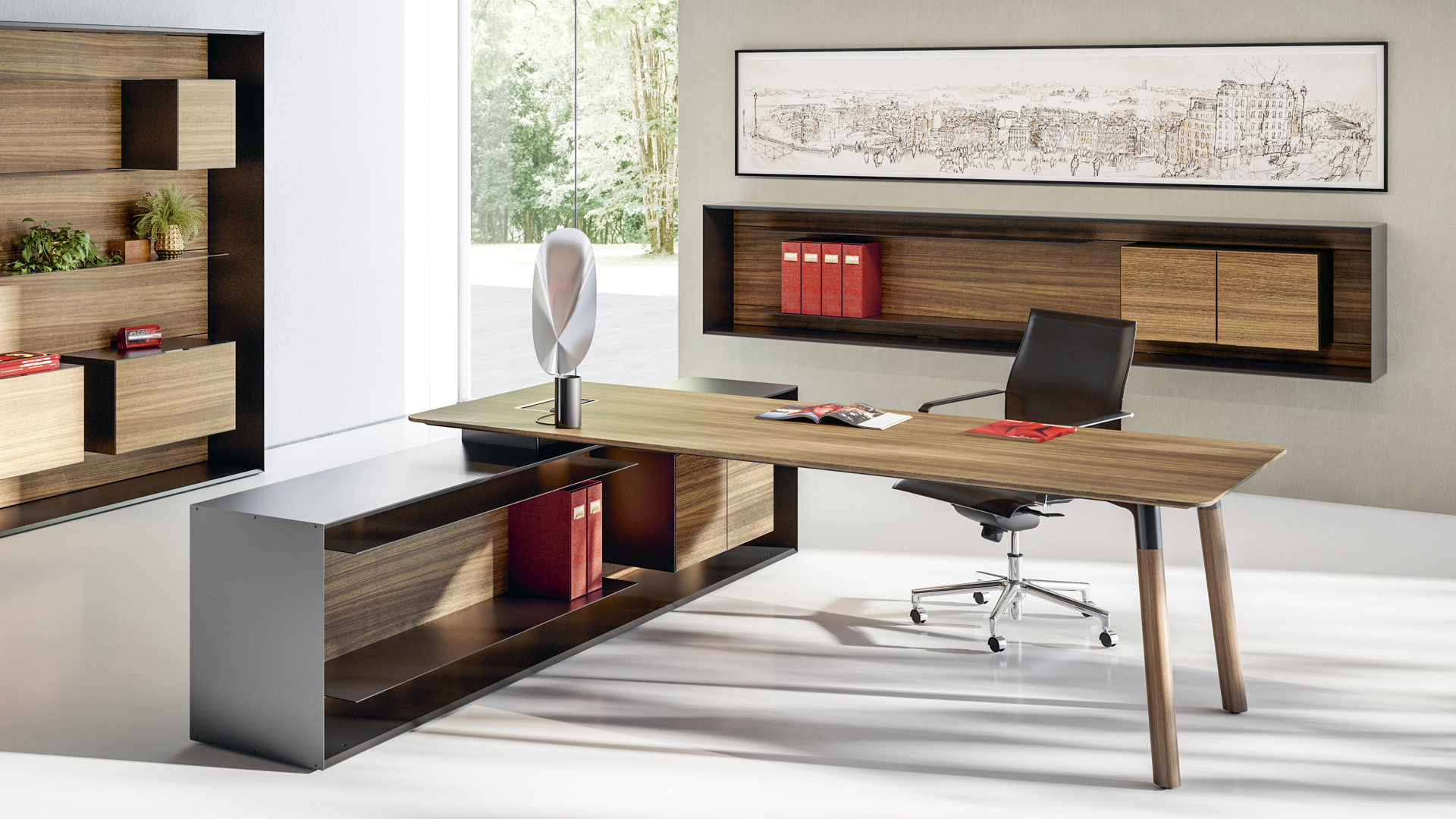 开云（中国） - 储物|装饰架|办公家具|设计师家具|Outline 办公室书架/开放式木制书架