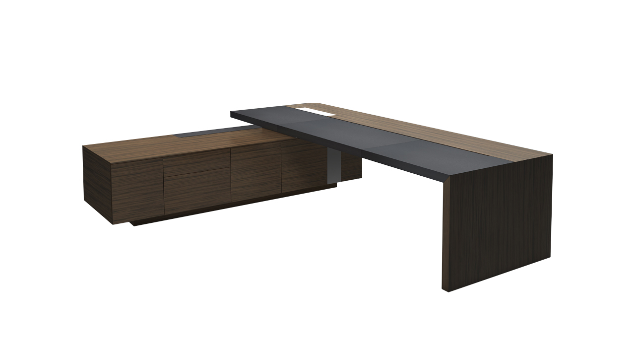 [办公台|时尚大班台|办公家具|设计师家具|大班台/配套系列]