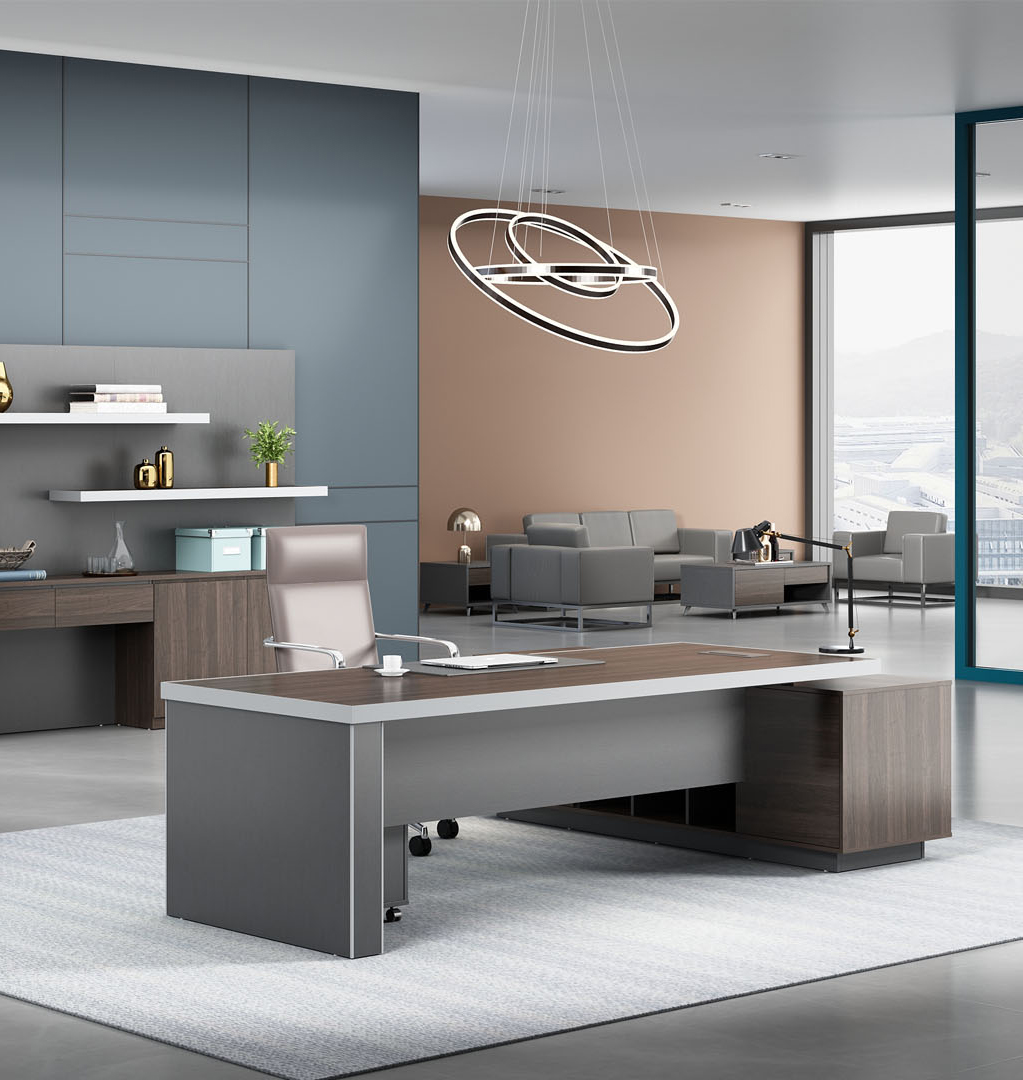 [办公台|时尚大班台|办公家具|设计师家具|大班台/配套系列]