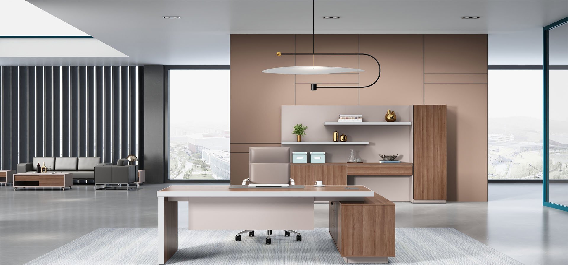 办公台|时尚大班台|办公家具|设计师家具|大班台/配套系列