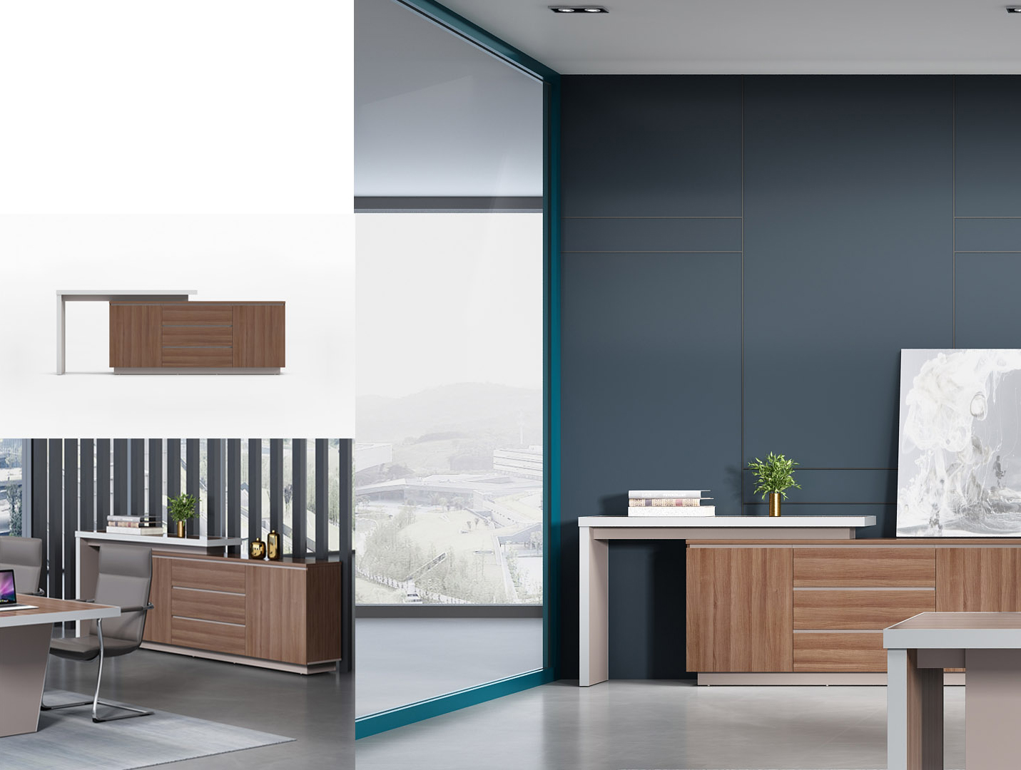 办公台|时尚大班台|办公家具|设计师家具|大班台/配套系列