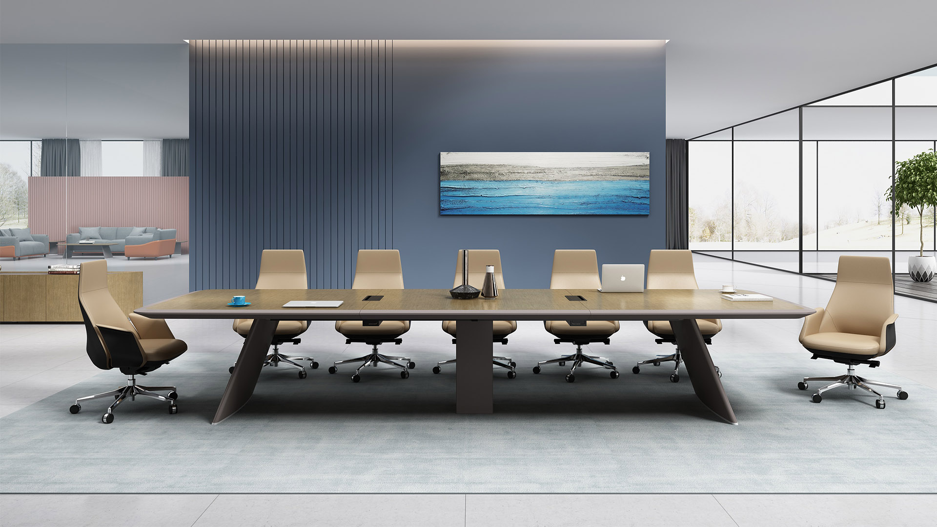 会议台|实木会议台|办公家具|设计师家具|会议台