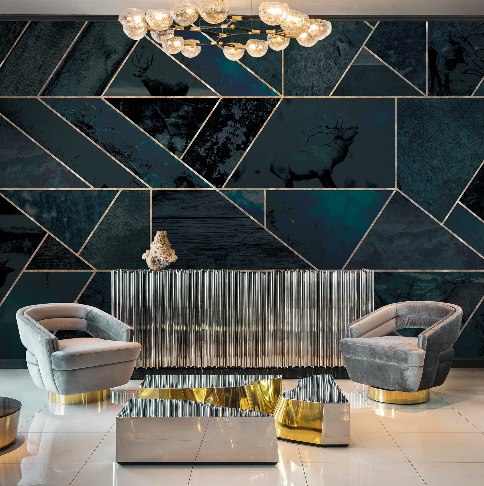 开云（中国） - 附件|装饰画/墙饰|办公家具|设计师家具|麋鹿-原创定制壁画