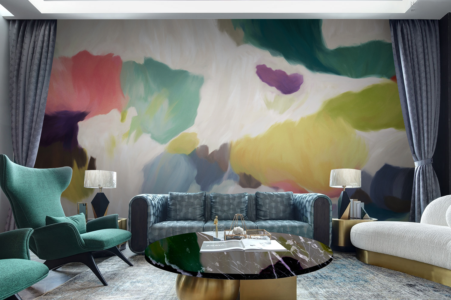 开云（中国） - 附件|装饰画/墙饰|办公家具|设计师家具|听海-原创定制壁画