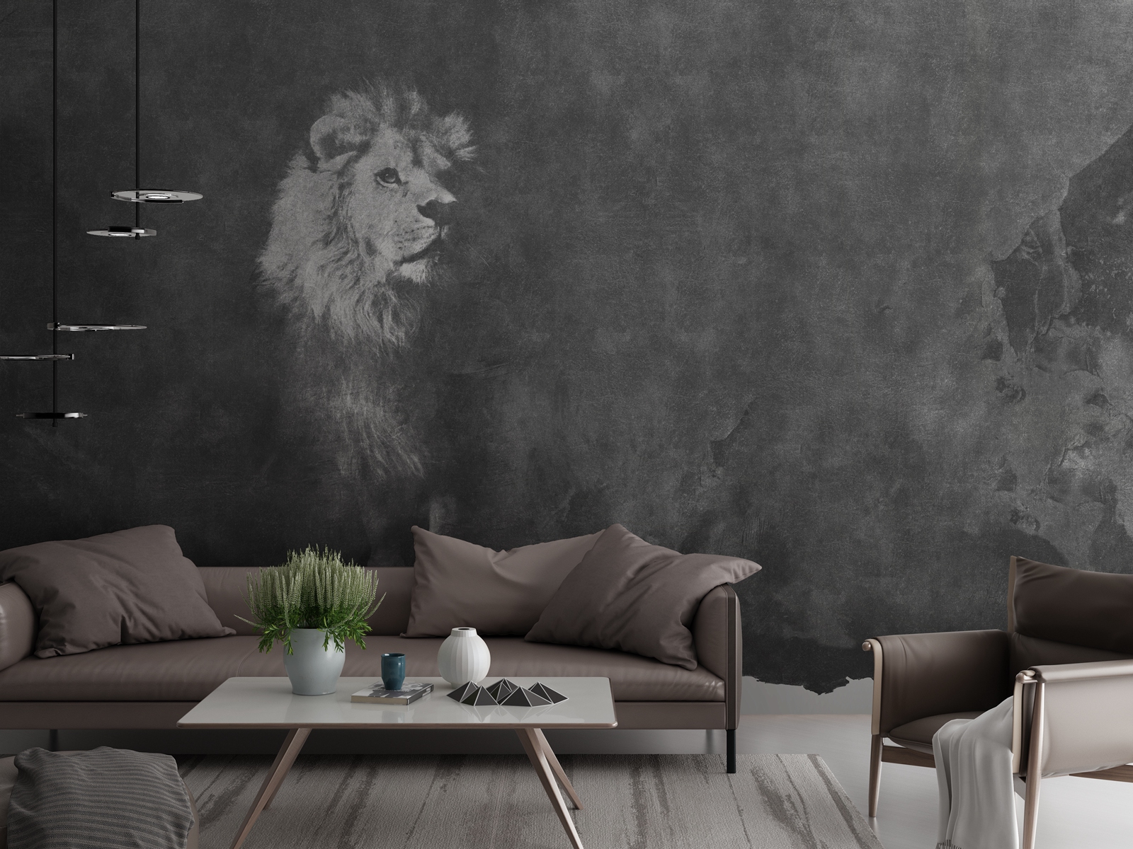 开云（中国） - 附件|装饰画/墙饰|办公家具|设计师家具|狮子-原创定制壁画