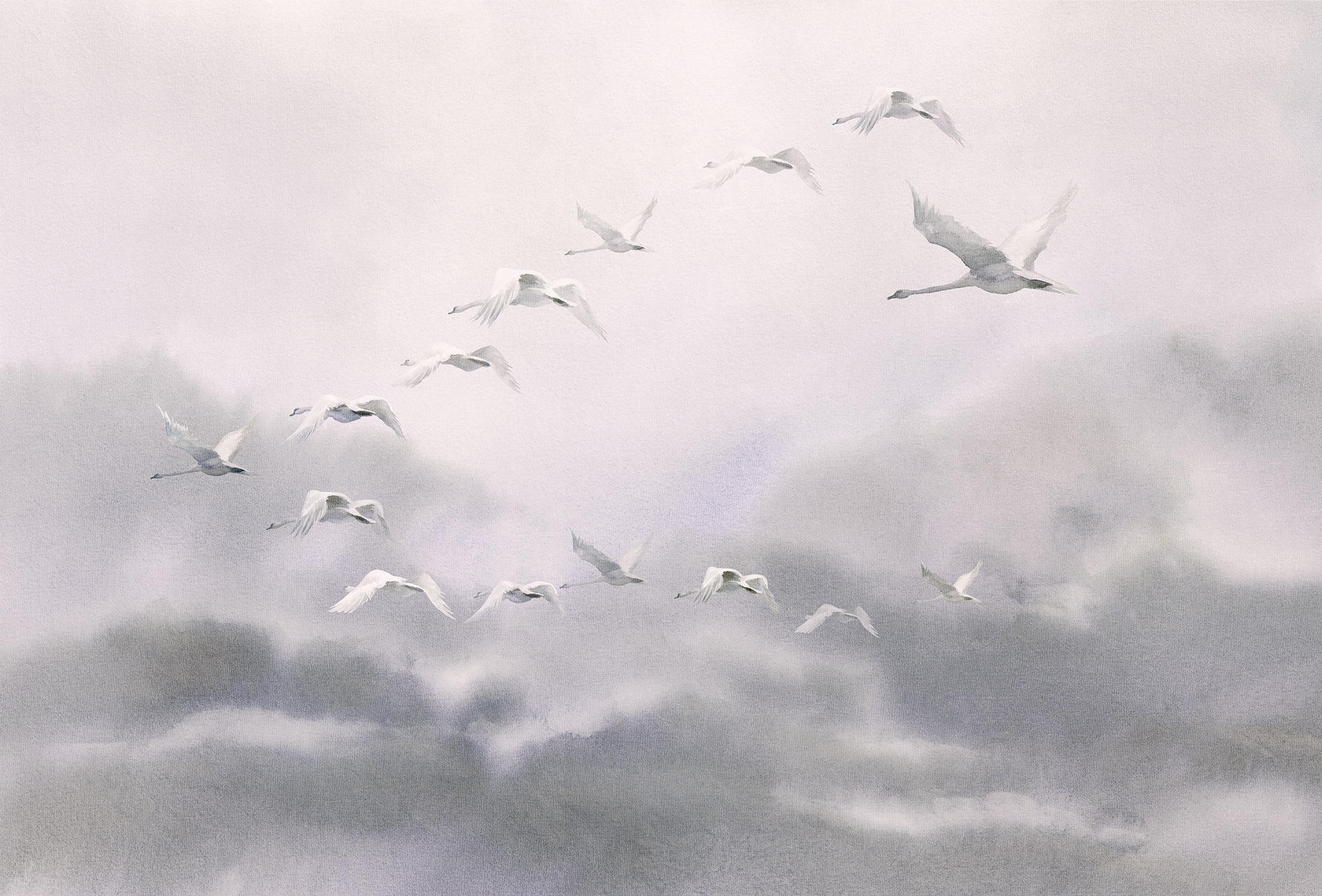 开云（中国） - 附件|装饰画/墙饰|办公家具|设计师家具|候鸟Ⅱ-原创定制壁画