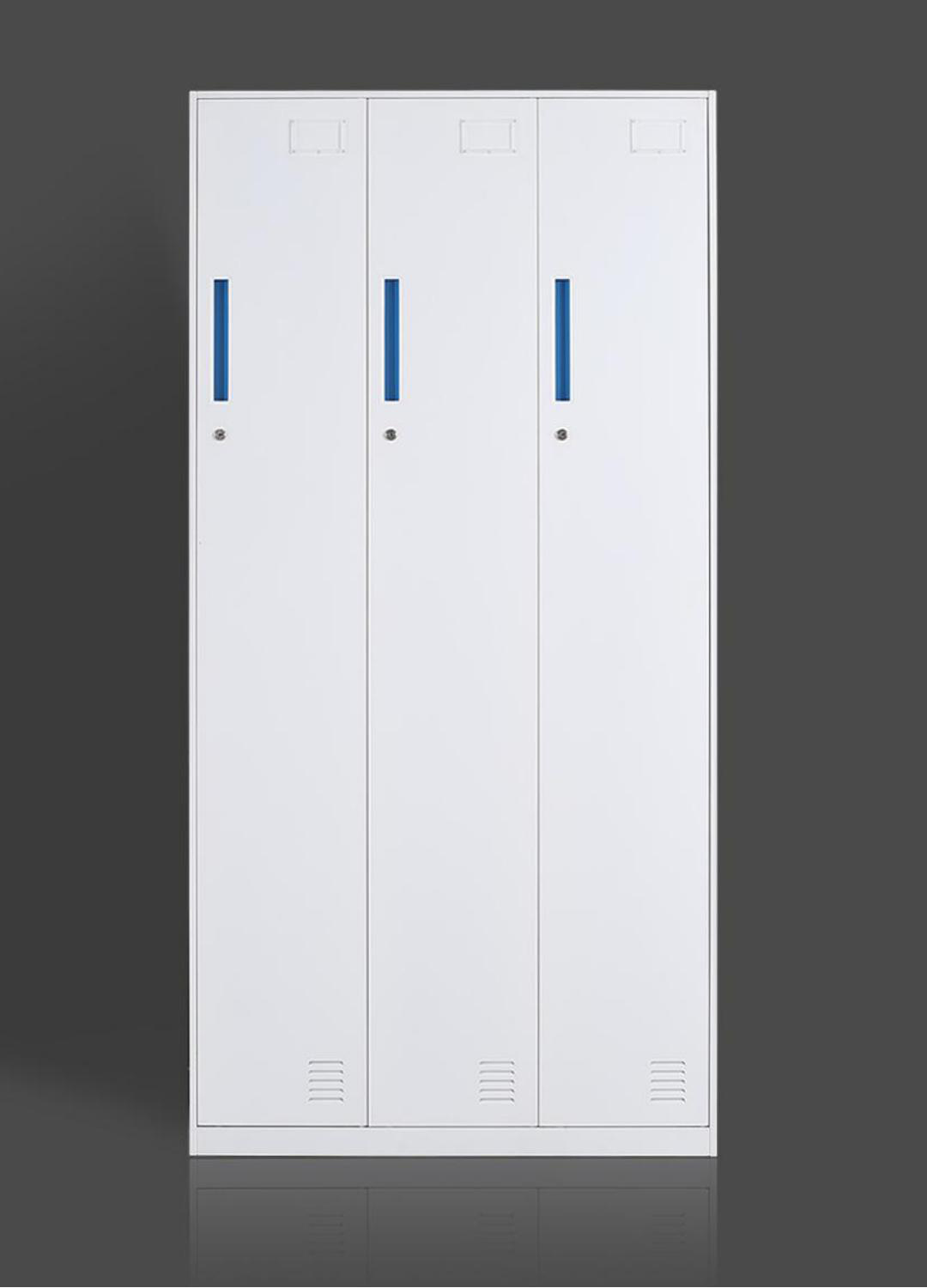 [钢制储物柜|钢制更衣柜|办公家具|设计师家具|三门更衣柜]