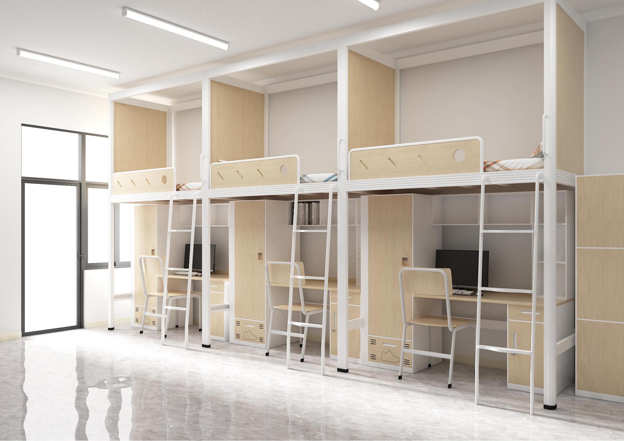 [公寓床|公寓床|办公家具|设计师家具|学生双层公寓床]