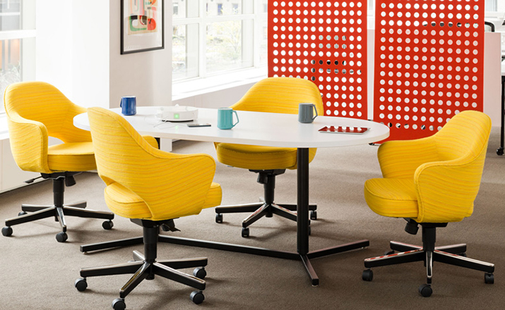 办公椅|布面职员椅|办公家具|设计师家具|沙里宁行政转椅