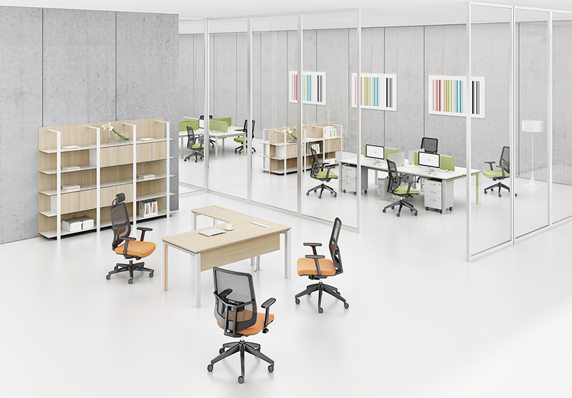 开云体育|开云体育|Bon波恩|时尚简约现代设计职员桌，办公桌，工作台