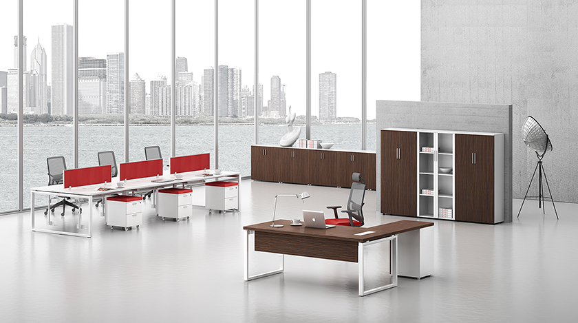 [开云体育|开云体育|Cae凯撒|现代简约时尚高雅员工办公桌，职员桌，工作台]