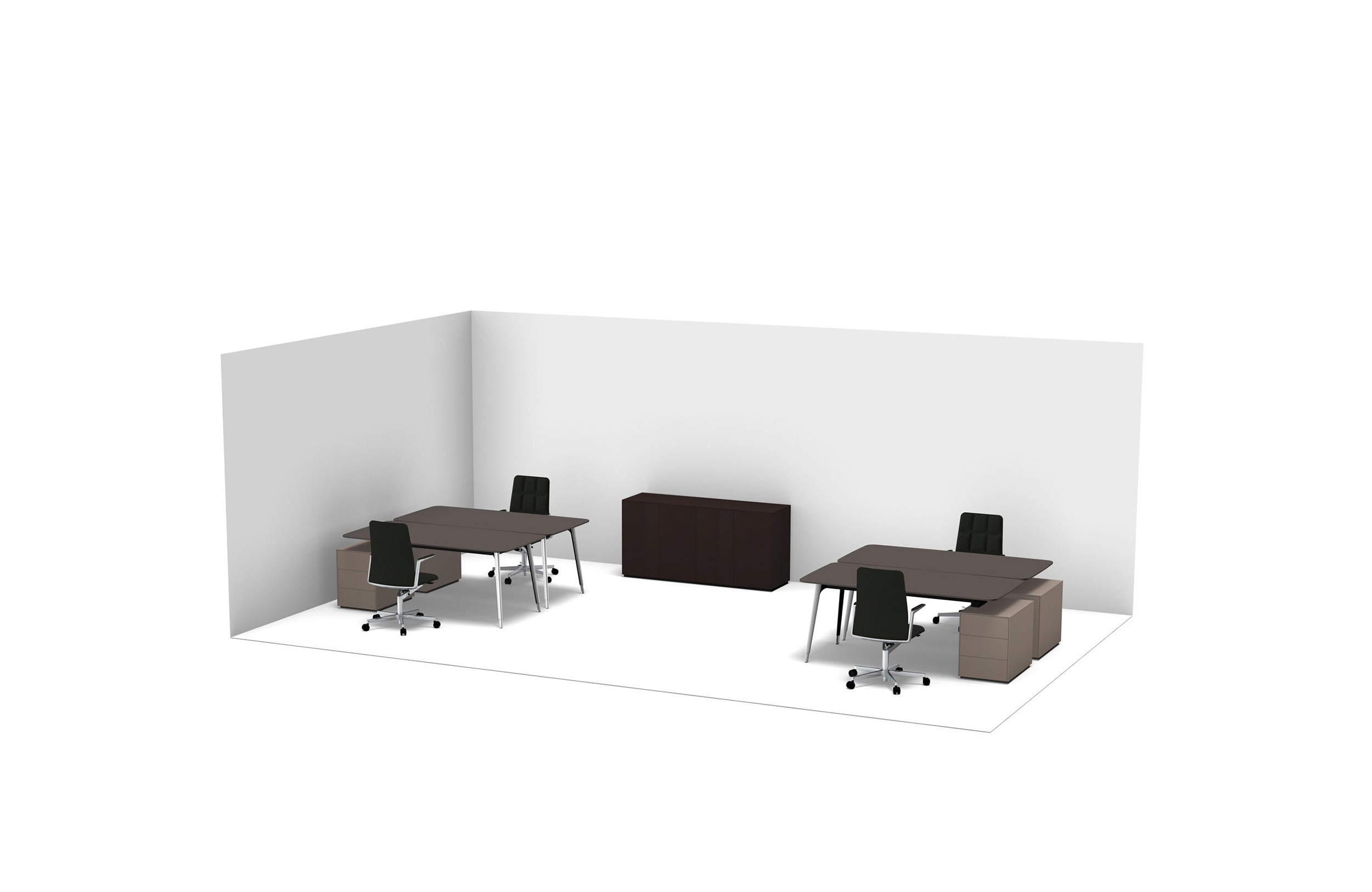 办公台|时尚中班台|办公家具|设计师家具|KEYPIECE MANAGEMENT DESK.独立班台