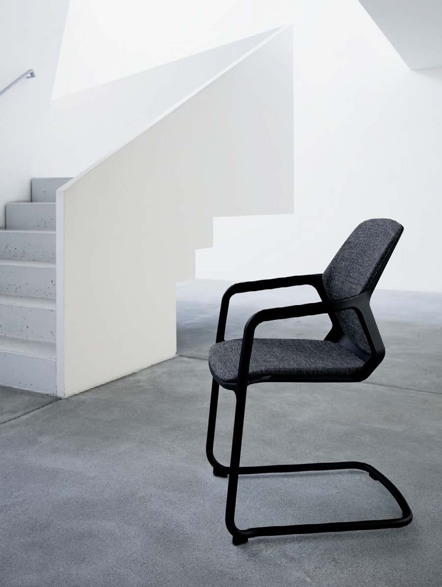 培训家具|布面培训椅|办公家具|设计师家具|现代悬臂椅