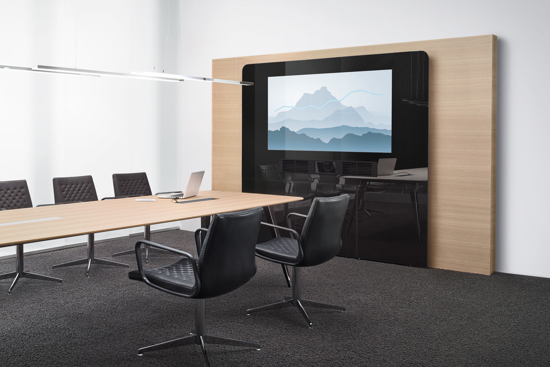 HUB视频系统|HUB视频应用|办公家具|设计师家具|W4视频会议系统桌