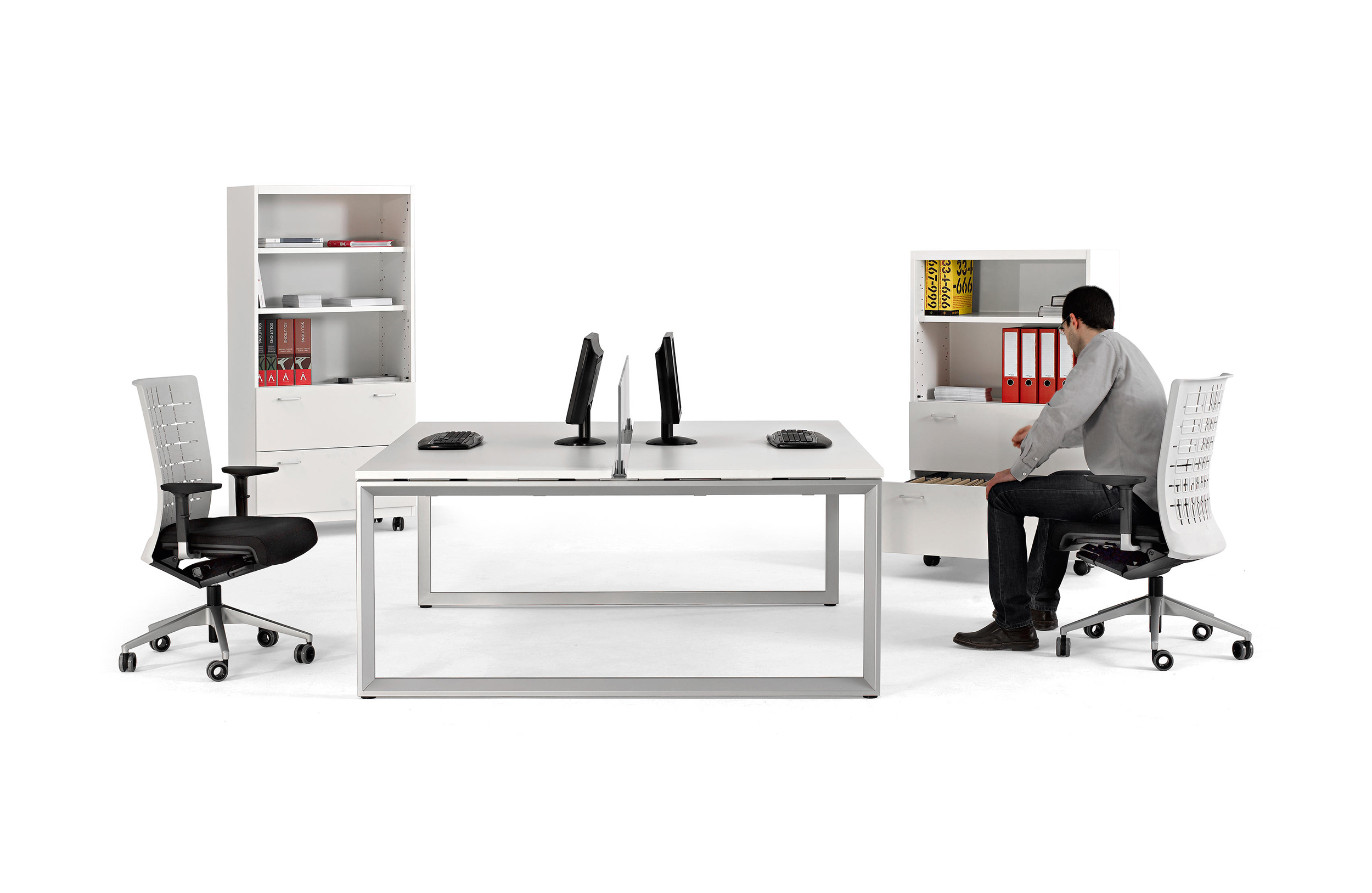 办公屏风|办公屏风系统|办公家具|设计师家具|VITAL PLUS ST员工桌系列