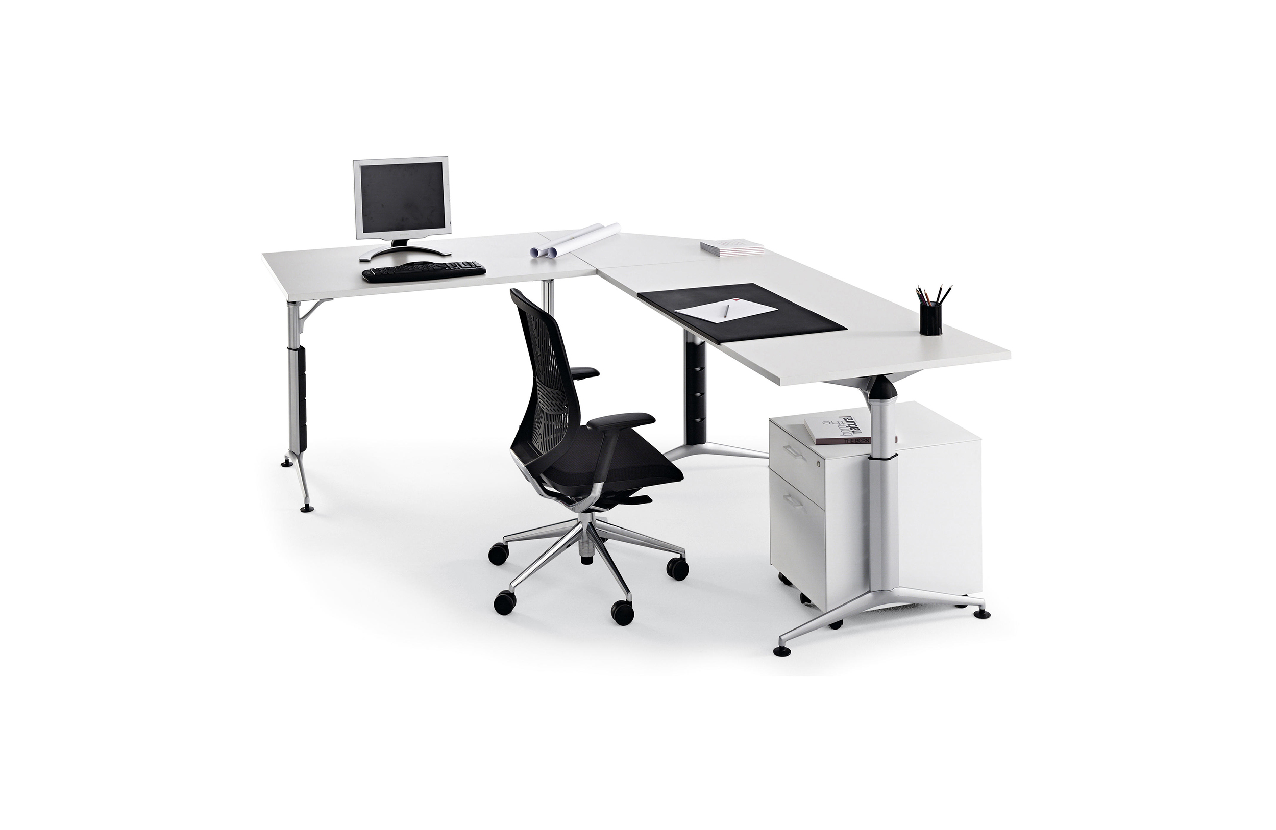 [办公台|时尚大班台|办公家具|设计师家具|TRAMA 行政桌系列]