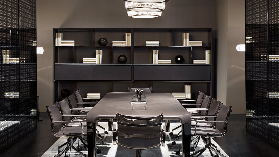 办公椅|现代真皮会议椅|办公家具|设计师家具|布里克森办公椅