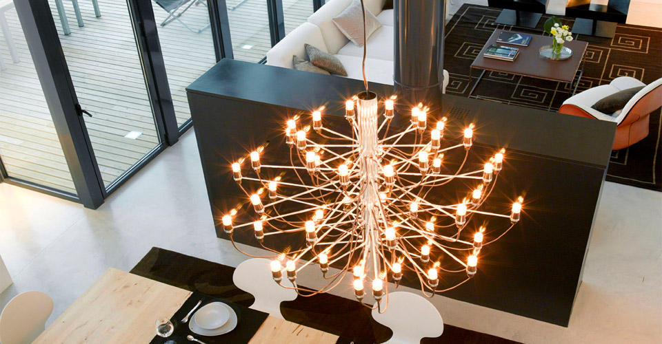 现代经典灯饰|吊灯|办公家具|FLOS 2097 盛夏的果实30头