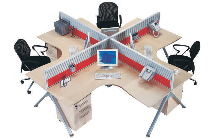 办公台|钢木职员台|办公家具|钢木职员台|板式职员桌