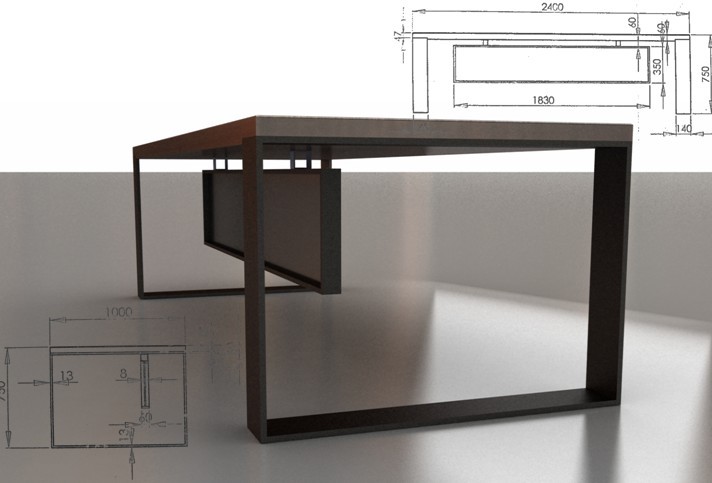 办公台|精品配套系列|办公家具|美仑配套系列大班台
