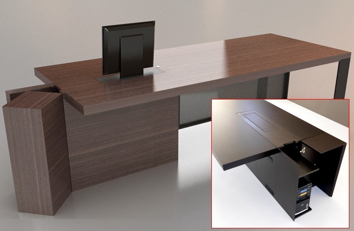 办公台|精品配套系列|办公家具|美仑配套系列大班台