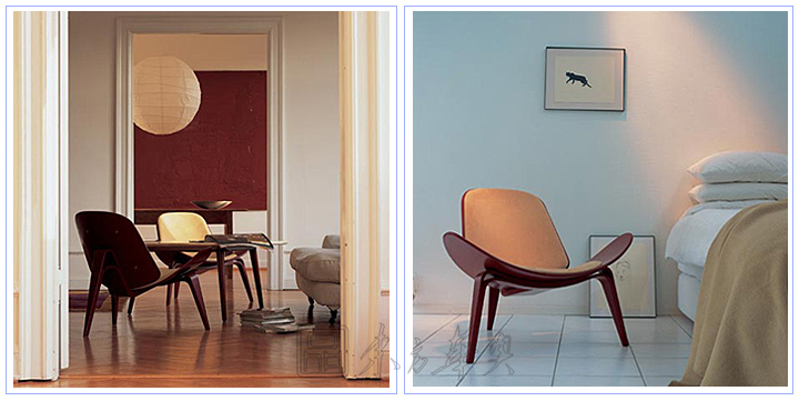 现代经典休闲椅|真皮休闲椅|办公家具|微笑椅|休闲椅|三足贝壳椅，休闲椅，弯板椅，设计师椅