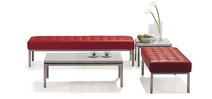 办公沙发|休闲沙发|办公家具|弗罗伦斯条形沙发|条形沙发，条凳，设计师椅