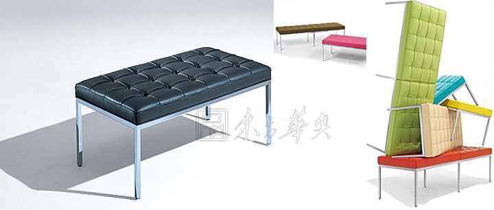 办公沙发|休闲沙发|办公家具|弗罗伦斯条形沙发|条形沙发，条凳，设计师椅