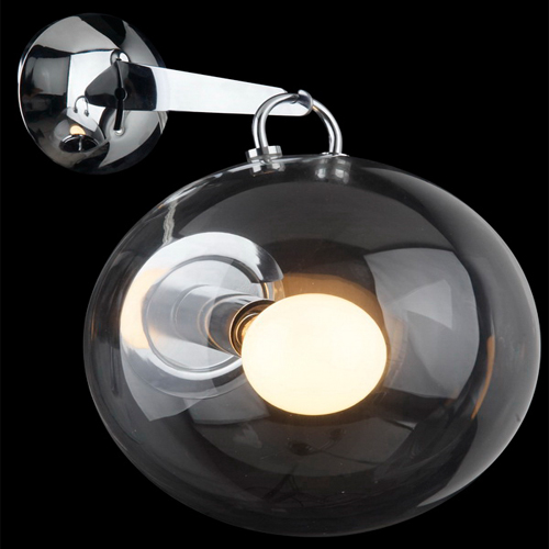 现代经典灯饰|壁灯|办公家具|Micons Tavolo 清光圆球 现代玻璃壁灯