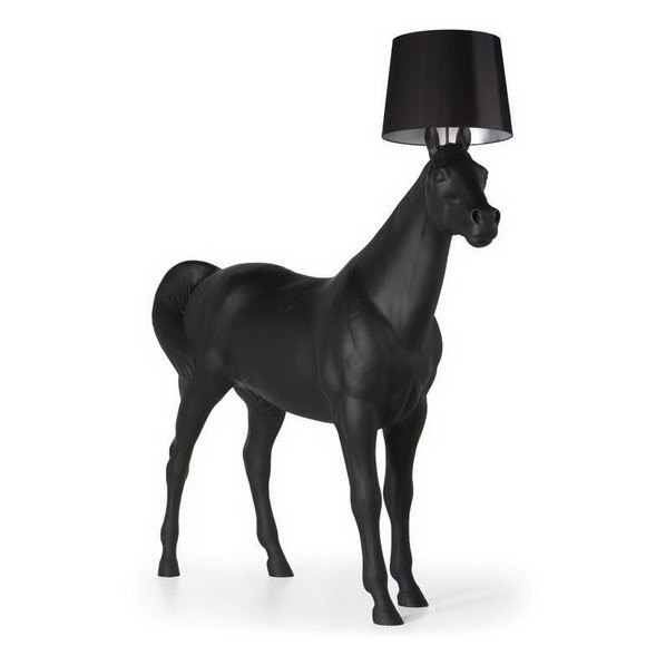 现代经典灯饰|落地灯|办公家具|荷兰 Moooi Horse Lamp 动物系列 黑马 落地灯
