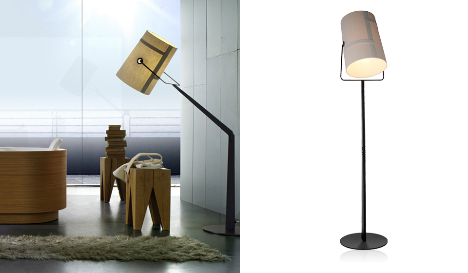现代经典灯饰|落地灯|办公家具|复制版 foscarini Fork floor lamp 布艺落地灯
