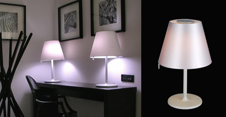 现代经典灯饰|台灯|办公家具|Artemide Melampo Mini Tavolo 摆头台灯