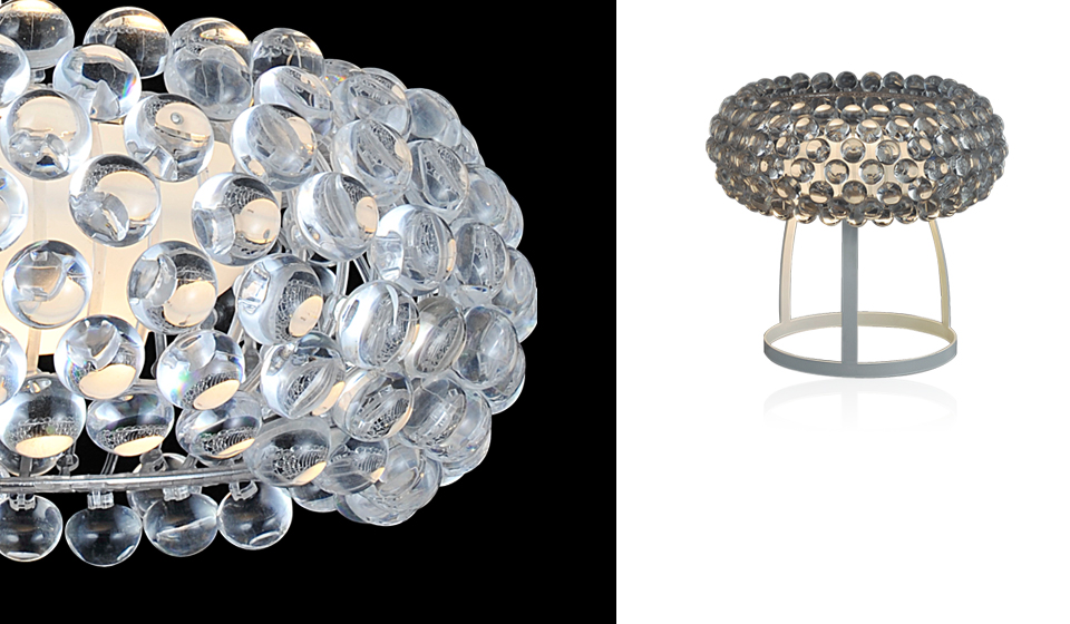 现代经典灯饰|台灯|办公家具|FOSCARINI Caboche 压克力水晶质感卡波球台灯