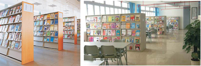 图书馆家具|期刊架、杂志柜|办公家具|三层单面期刊架|期刊架