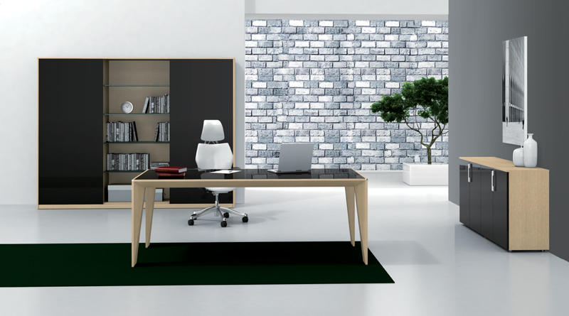 办公台|时尚大班台|办公家具|Vincent实木系列|办公吧|大班台