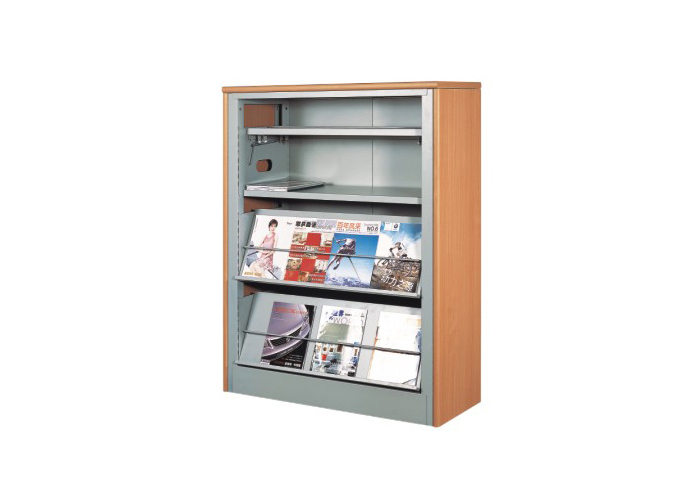 图书馆家具|期刊架、杂志柜|办公家具|三层单面期刊架 CG-QJD-3