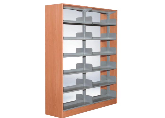 图书馆家具|图书架|办公家具|六层单柱双面书架 CG-SS-126