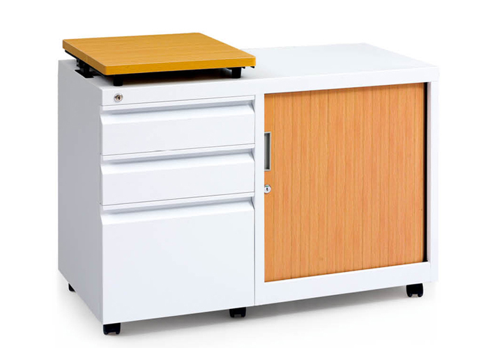 钢制家具|钢制活动柜|办公家具|卷门三抽地柜|卷门柜|文件柜 CG-XL-114A-S